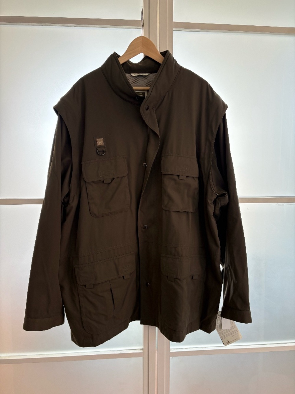 Tilley Expedition Jacket Men's 2XL Dun Zip-Off Sleeves Made in Canada NWT